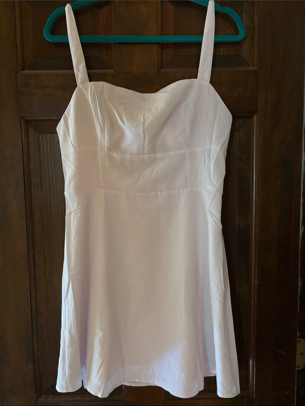 Simple White Spaghetti Strap Mini Dress